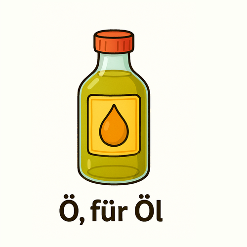 Ö für Öl_German Alphabet for beginners_Learning Material for Children in German